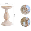 Candelabro Candeliere Effetto Vintage Beige Porta Candele 10x17 Oggetto Natale