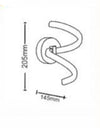 Applique A Parete Stilizzato 9 W Spirale Bianca Tre Colorazioni Di Luce E58-b3c