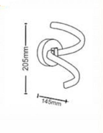 Applique A Parete Stilizzato 9 W Spirale Bianca Tre Colorazioni Di Luce E58-b3c