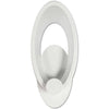Applique A Led Forma Ovale A Parete 9 Watt Bianca Tre Colorazioni Di Luce E25-3c