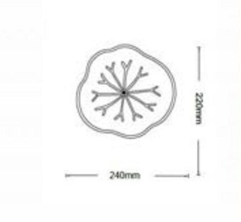 Applique Led Decorativa Effetto Venature Foglia Muro Lampada 14w Moderna Aq10-3c