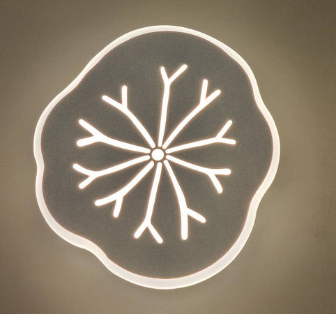 Applique Led Decorativa Effetto Venature Foglia Muro Lampada 14w Moderna Aq10-3c