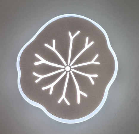 Applique Led Decorativa Effetto Venature Foglia Muro Lampada 14w Moderna Aq10-3c