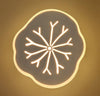 Applique Led Decorativa Effetto Venature Foglia Muro Lampada 14w Moderna Aq10-3c