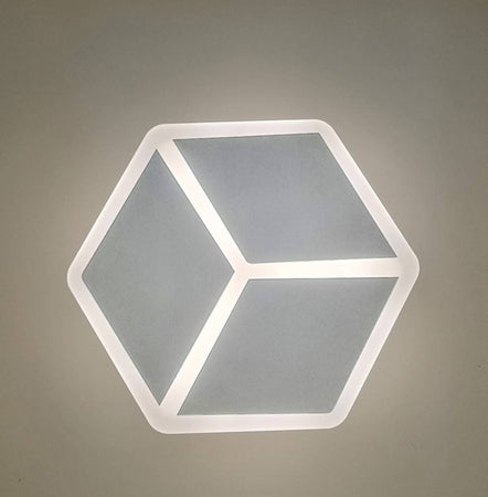 Applique Led A Muro Lampada Moderna 12w Effetto Cubo 3d 3 Modalità Luce Aq11-3c
