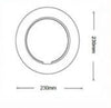 Applique A Led 15 Watt Da Muro Design Bianco A Tre Tonalita' Di Luce Aq17-3c