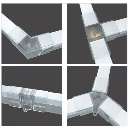 5-14 x lampada LED esagonale officina garage parete soffitto luce illuminazione