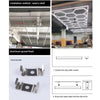 5-14 x lampada LED esagonale officina garage parete soffitto luce illuminazione