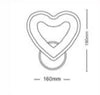 Applique Led Forma Cuore 6 W A Parete Abat Jour 3 Modalità Di Colore Luce E28-3c