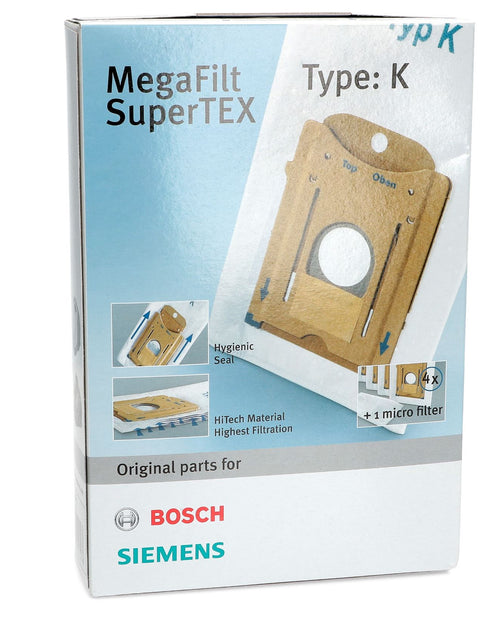 4 SACCHETTI SACCHI MIELE TIPO K ORIGINALI 00468265, 461342, 461343, 468265