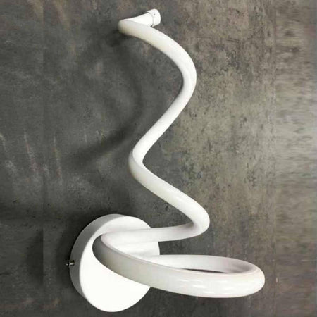 Applique Moderno Spirale Led 12 W Da Parete Abat Jour 3 Colorazione Luce E24-3c