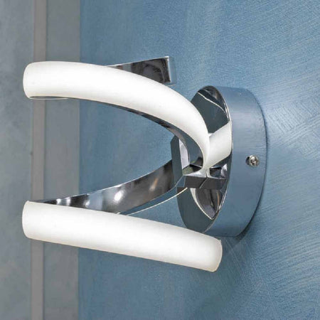 Applique A Parete Stilizzato 9 W Spirale Argento Tre Colorazioni Di Luce E58-a3c