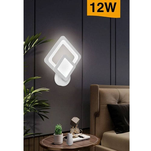 Applique Moderno Led Rombo 12w Lampada Da Parete Tre Colorazione Di Luce E82-b3c