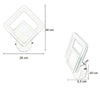 Applique Moderno Led Rombo 12w Lampada Da Parete Tre Colorazione Di Luce E82-b3c