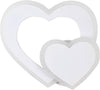 Applique Led Parete Forma Doppio Cuore Moderno 12w 3 Modalità Colore Luce E83-3c