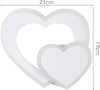 Applique Led Parete Forma Doppio Cuore Moderno 12w 3 Modalità Colore Luce E83-3c