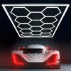 5-14 x lampada LED esagonale officina garage parete soffitto luce illuminazione