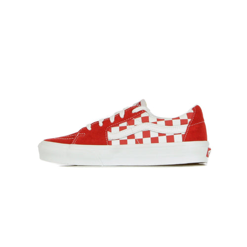 VANS Scarpa Bassa Uomo Sk8-low (canvas/suede) Racing Red/checkerboard da uomo