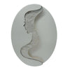 Applique Led 7w A Muro Con Raffigurazione Volto Donna 3 Colorazione Luce Aq12-3c