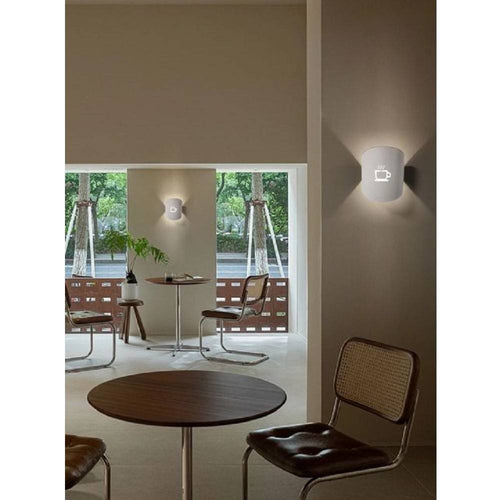 Applique A Parete Con Raffigurazione Tazza Del Caffè Lampada Attacco G9 Ip20 Aq45