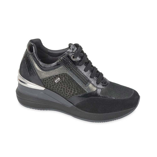 VALLEVERDE Scarpa donna in camoscio nero 36281