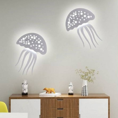 Applique Parete Led Medusa 3 Tonalità Luce Moderno 8w Bianca Dimmerabile Aq27-b3c