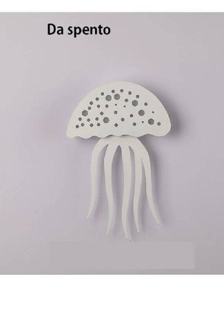 Applique Parete Led Medusa 3 Tonalità Luce Moderno 8w Bianca Dimmerabile Aq27-b3c
