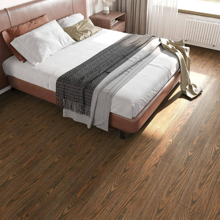 Pavimento Finto Parquet Effetto Legno Piastrelle Adesive 15x90cm Spessore 6mm