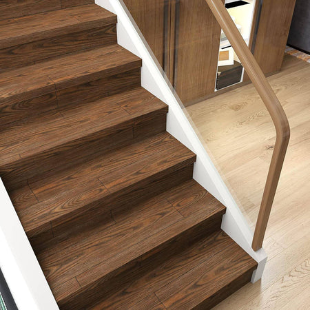 Pavimento Finto Parquet Effetto Legno Piastrelle Adesive 15x90cm Spessore 6mm