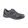 VALLEVERDE Scarpa uomo in pelle nera con doppio strappo 36820