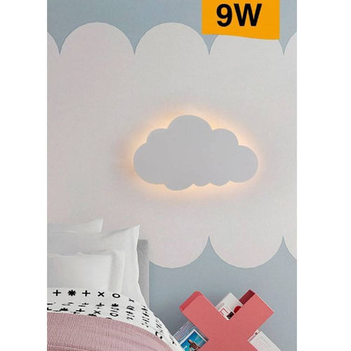 Applique A Led Forma Nuvola Lampada Da Parete 9 W 3 Colorazione Di Luce Aq28-b3c