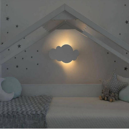 Applique A Led Forma Nuvola Lampada Da Parete 9 W 3 Colorazione Di Luce Aq28-b3c