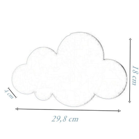 Applique A Led Forma Nuvola Lampada Da Parete 9 W 3 Colorazione Di Luce Aq28-b3c