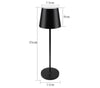 Lampada luce led da tavolo touch ricaricabile usb con 3 tonalità di colore senza fili