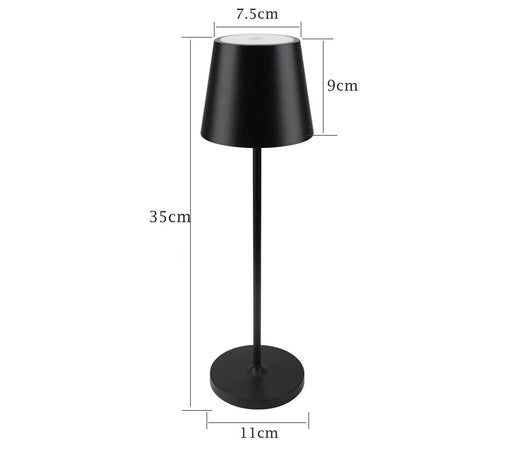 Lampada luce led da tavolo touch ricaricabile usb con 3 tonalità di colore senza fili