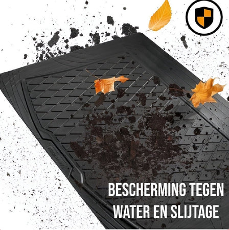 Tappetino Protezione Bagagliaio PVC Universale Antiscivolo 80x120 cm Nero