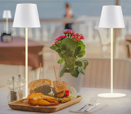 Lampada luce led da tavolo touch ricaricabile usb con 3 tonalità di colore senza fili