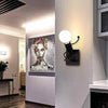 Applique Da Parete Decorativo Forma Omino Che Salta In Metallo Attacco E27 Aq50