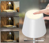 Lampada luce led da tavolo touch ricaricabile usb con 3 tonalità di colore senza fili