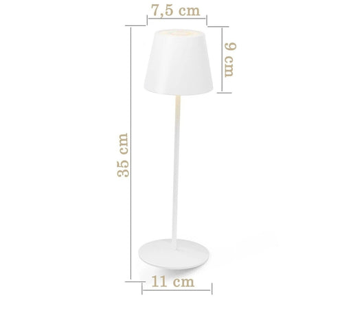Lampada luce led da tavolo touch ricaricabile usb con 3 tonalità di colore senza fili