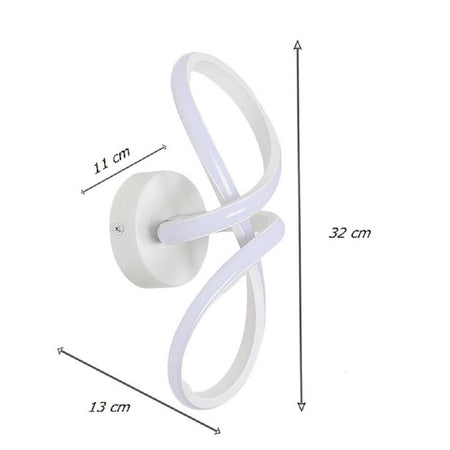 Applique Moderno Intrecciato A Led 13 W Da Parete 3 Colorazione Di Luce Aq30-3c