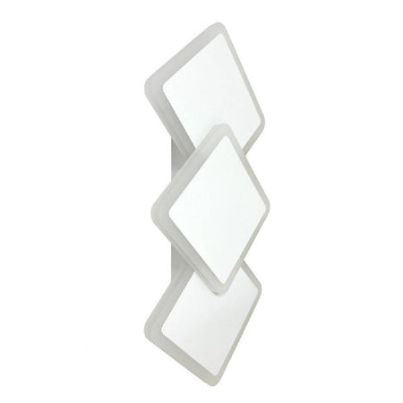 Applique Moderno Triplo Rombi A Led 14w Da Parete 3 Colorazioni Di Luce Aq31-b3c