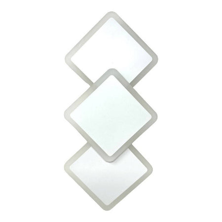 Applique Moderno Triplo Rombi A Led 14w Da Parete 3 Colorazioni Di Luce Aq31-b3c