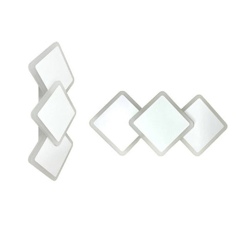 Applique Moderno Triplo Rombi A Led 14w Da Parete 3 Colorazioni Di Luce Aq31-b3c