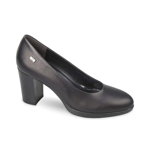 VALLEVERDE Décolleté in pelle nero 45040