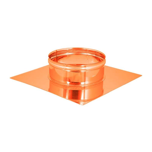 Base forata rame da 20x20 cm con innesto F tondo variabile