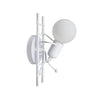 Applique Da Parete Decorativo Forma Omino Sulla Scala In Metallo Attacco E27 Aq49