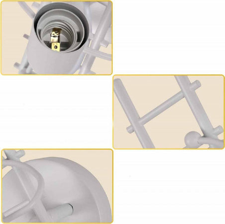 Applique Da Parete Decorativo Forma Omino Sulla Scala In Metallo Attacco E27 Aq49