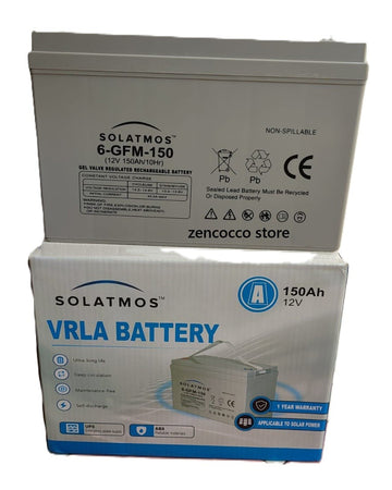 BATTERIA GEL 150Ah 12V FOTOVOLTAICO Pannelli ENERGIA SOLARE Nautica Camper Casa