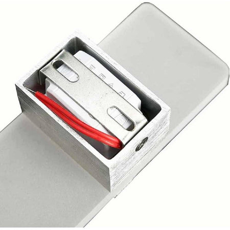 Applique Led Rettangolare 10w Parete Doppia Emissione 3 Colorazioni Luce E37-b3c
